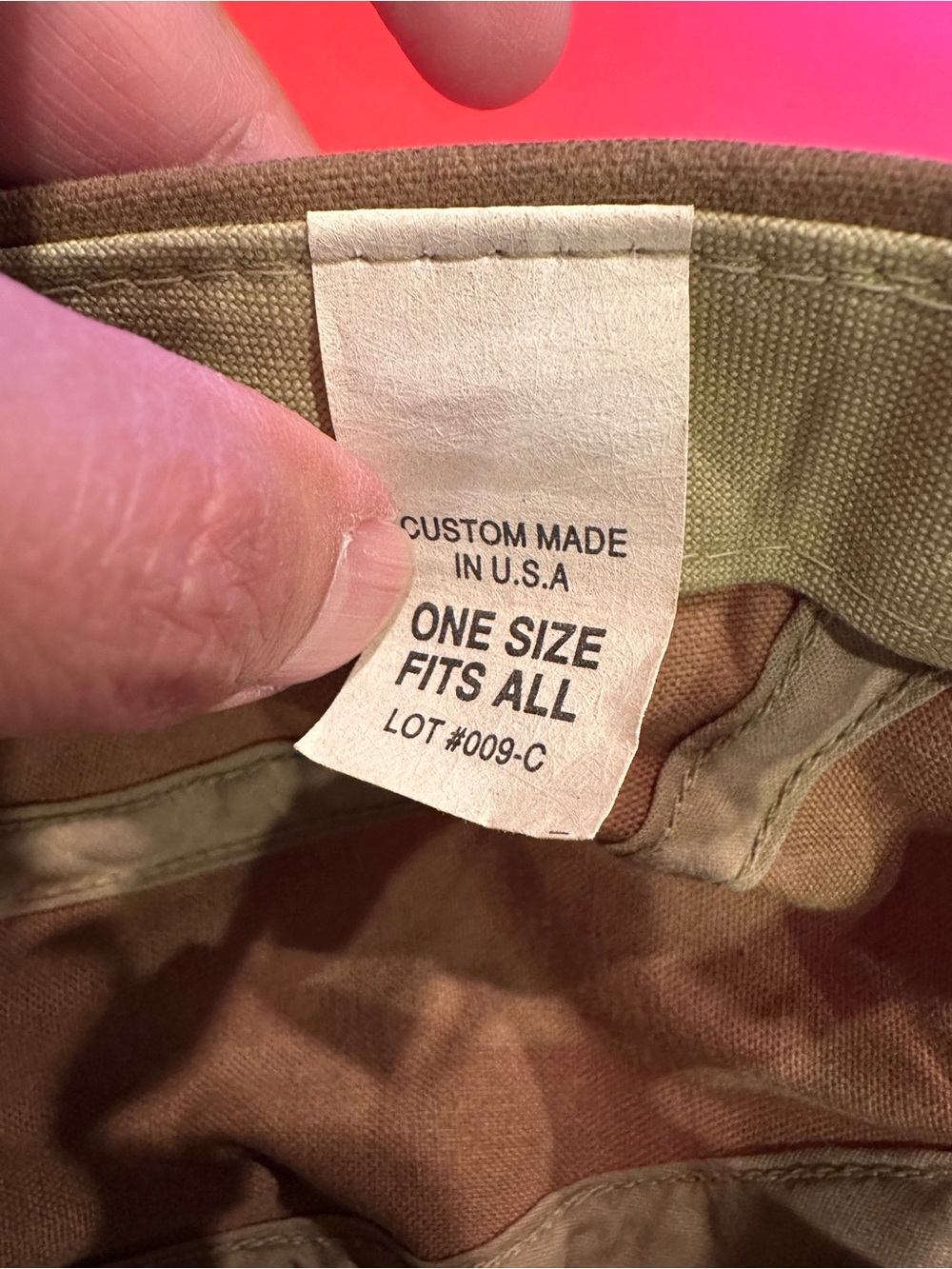 VTG Filson Tin Cloth Waxed Adjustable Fisherman Long Bill Canvas Cap Men’s OSFM - Picture 7 of 8